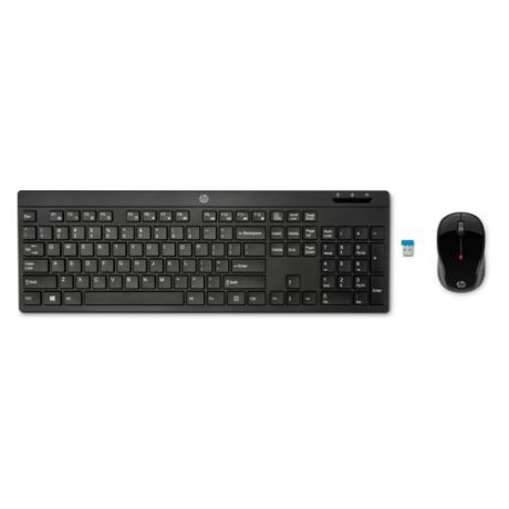 Комплект (клавиатура+мышь) HP 200, USB, беспроводной, черный [z3q63aa]