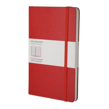 Блокнот Moleskine CLASSIC Large 130х210мм 240стр. клетка твердая обложка красный 6 шт./кор.