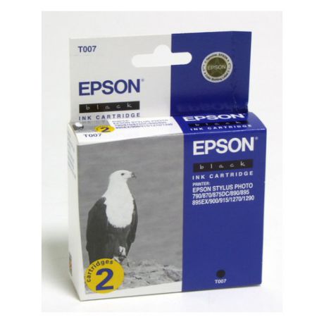 Двойная упаковка картриджей EPSON T007 черный [c13t00740210]