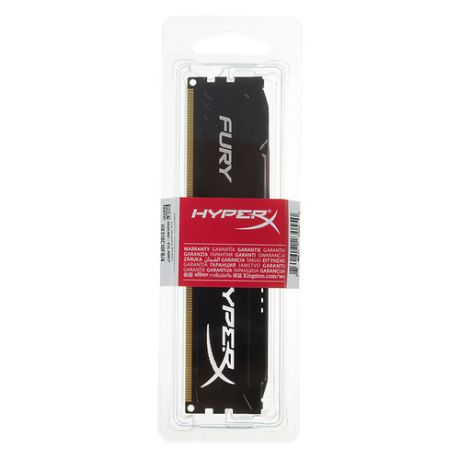 Модуль памяти KINGSTON HyperX FURY Black Series HX318C10FB/4 DDR3 - 4Гб 1866, DIMM, Ret