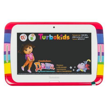 Детский планшет TURBO TurboKids Даша-Путешественница 8Gb, Wi-Fi, Android 5.1, белый [рт00020472]