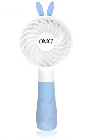 Double Dare OMG Ручной вентилятор Platinum Mini Beauty Fan (3 цвета), 1 шт, Голубой