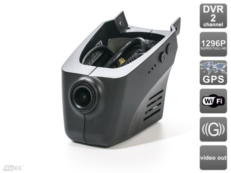 Штатный двухканальный автомобильный Ultra HD (1296P) видеорегистратор с GPS AVS400DVR (#109) для PORSCHE