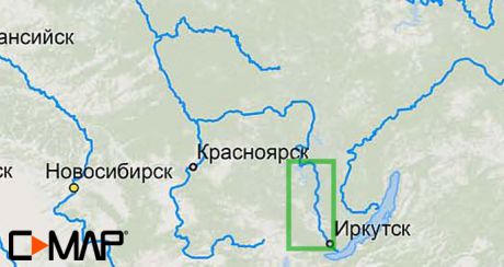 Карта C-MAP RS-N504 - Иркутск-Братск