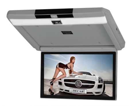 Автомобильный потолочный монитор 13.3" с медиаплеером FarCar-Z004 (серый)