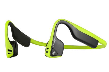 Беспроводные наушники с костной проводимостью звука AfterShokz Trekz Titanium зеленые