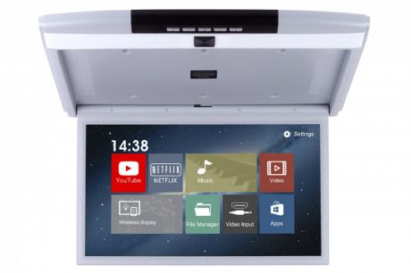 Автомобильный потолочный монитор Full HD 15.6" ERGO ER15AND на ANDROID (серый)