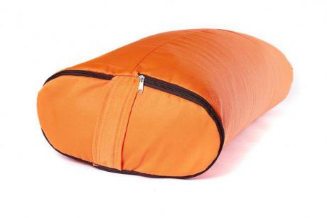 Болстер для йоги прямоугольный из гречихи 60 см (6.7 кг, 60 см, оранжевый)