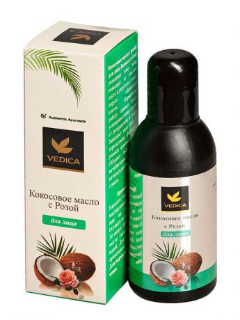 Масло кокосовое для лица с Розой Veda Vedica (100 мл)