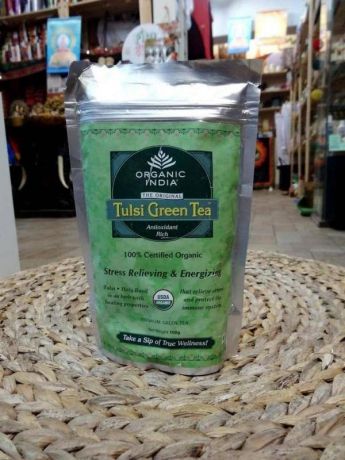 Чай в пакете Зеленый Туласи Tulsi Green Tea Organic India (100 г)