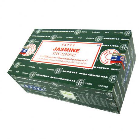 Благовония жасмин jasmine Satya серия incense (0,05 кг, 15 г, зеленый)