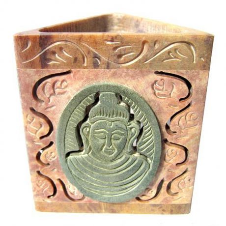 Аромалампа каменная будда 8.5 см (SOB7270)
