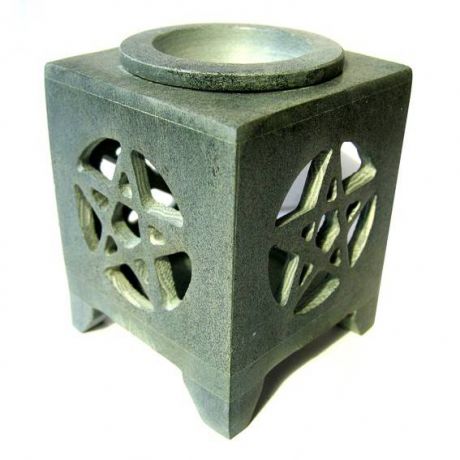 Аромалампа каменная пентаграмма 8,5 см (554XA)