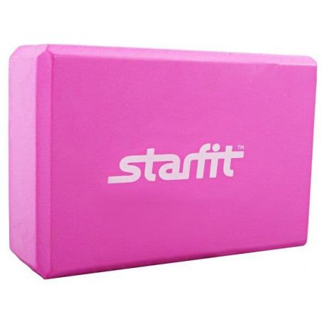 Блок для йоги STAR из EVA (0,3 кг, 7,8 см, 22,5 см, розовый, 15 см)