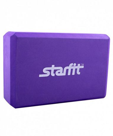 Блок для йоги STAR из EVA (0,3 кг, 7,8 см, 22,5 см, фиолетовый, 15 см)