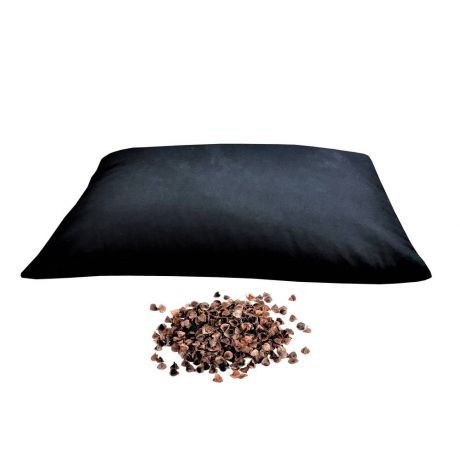Подушка с наполнителем из гречишной лузги (1 кг, 41 см, черный, 32 см)