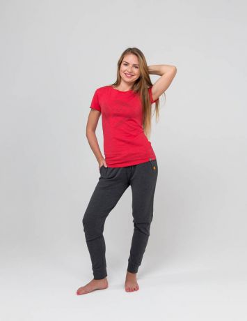 Футболка женская Wild & Free YogaDress (0,3 кг, S (42-44), красный)