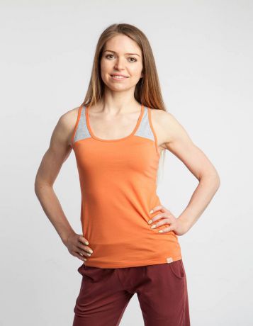 Топ женский Чакра YogaDress (S (42-44), оранжевый)