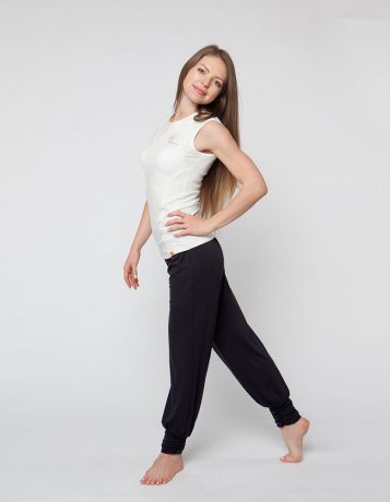 Штаны- гаремы длинные YogaDress (0,3 кг, S (42-44), черный)