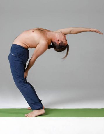 Штаны мужские пауэр YogaDress (0,3 кг, M (48), темно-синий \ меланж)