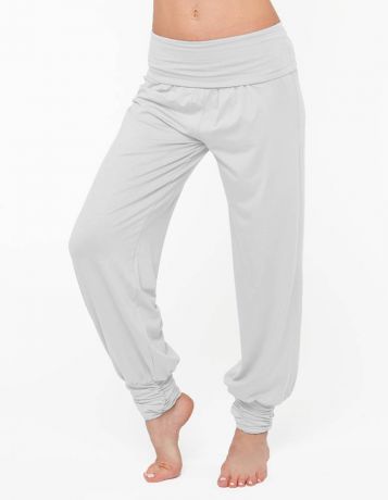 Штаны- гаремы длинные YogaDress (0,3 кг, S (42-44), белый)
