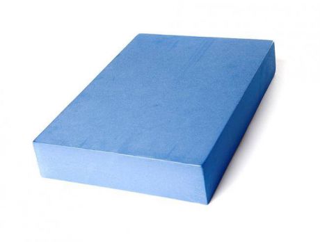 Опорный блок для йоги из EVA-пены плоский Yoga Block (0,45 кг, 5 см, 30 см, синий, 20 см)