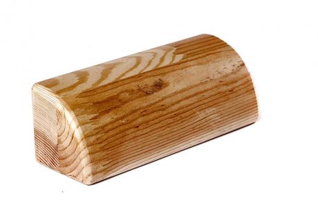 Кирпич для йоги полукруглый деревянный лак (1 кг, 7 см , 23 см)