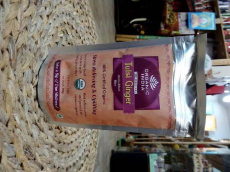 Чай в пакете Имбирь Тулси Tulsi ginger Organic India (100 г)
