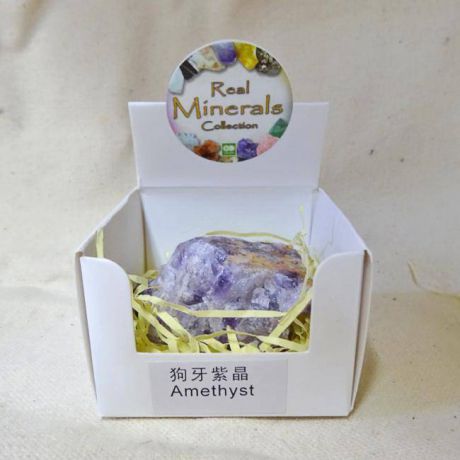 Аметист минерал/камень в коробочке Real Minerals Collection (Аметист)
