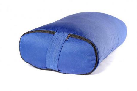 Болстер для йоги Айенгара прямоугольный шерстяной 60 см (2 кг, 60 см, синий)