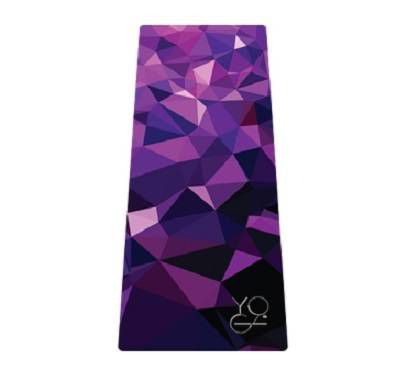 Коврик для йоги Asia ID из микрофибры и каучука (2.5 кг, 175 см, 3 мм, фиолетовый, 61см)