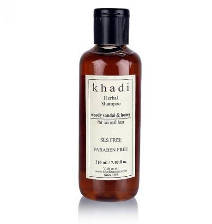 Шампунь сандал мед без слс и парабенов Khadi Natural (210 мл)