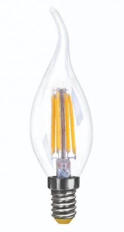 Лампа светодиодная диммируемая E14 6W 2800K прозрачная VG10-CW35E14warm6W-FD 7080