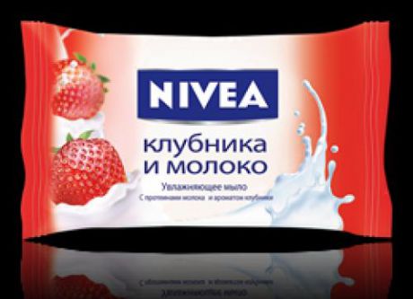 Нивея Крем-мыло Клубника и молоко 90гр /36 шт/82432