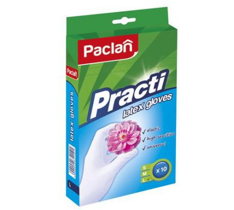 Набор перчаток хозяйственных Paclan, Practi, L, 10 шт