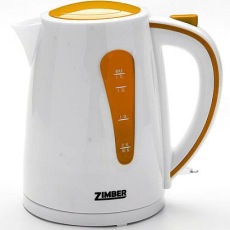 Чайник электрический ZIMBER, 2200W, 1,7 л, желтый