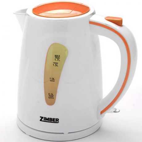 Чайник электрический ZIMBER, 2200W, 1,7 л, оранжевый