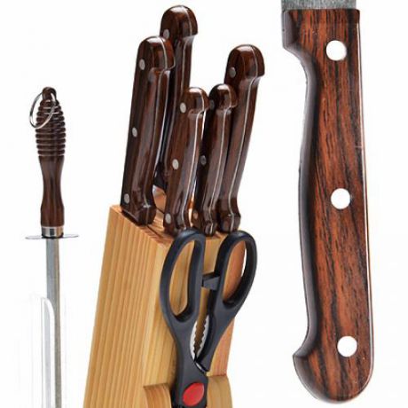 Набор ножей MAYER & BOCH, 8 предметов, коричневый