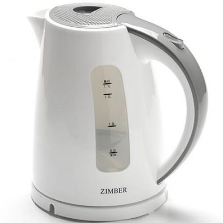 Чайник электрический ZIMBER, 2200W, 1,7 л, серая ручка