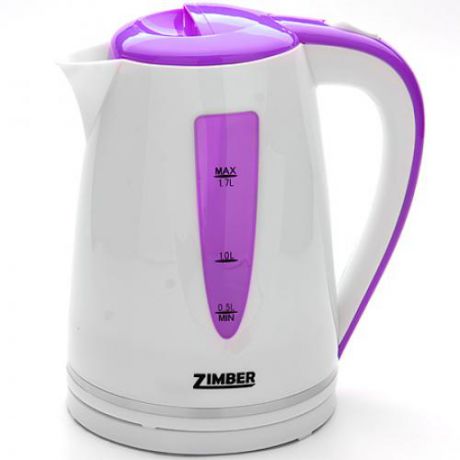Чайник электрический ZIMBER, 851, 2200W, 1,7 л, фиолетовый