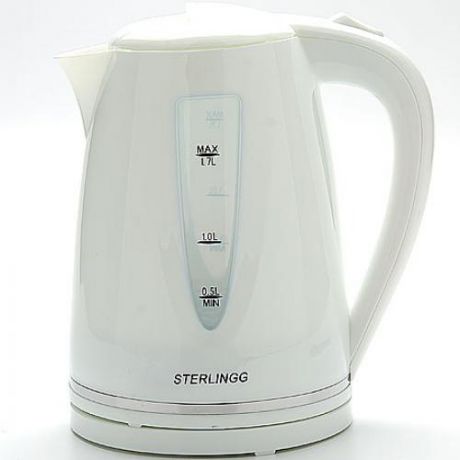 Чайник электрический STERLINGG, 2200W, 1,7 л, белый