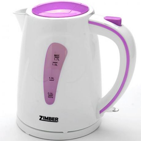 Чайник электрический ZIMBER, 1,7 л, 2200W, розовый