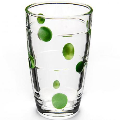Набор стаканов LORAINE, 6 предметов, 300 мл, зеленый узор