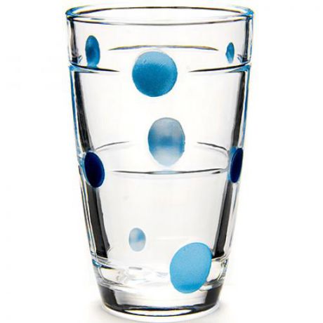 Набор стаканов LORAINE, 6 предметов, 300 мл, голубой узор