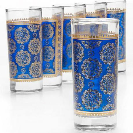 Набор стаканов LORAINE, 6 предметов, 260 мл, синий