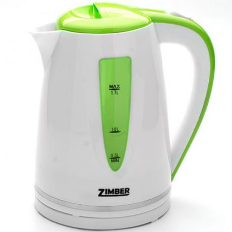 Чайник электрический ZIMBER, 1,7 л, 2200W, зеленый