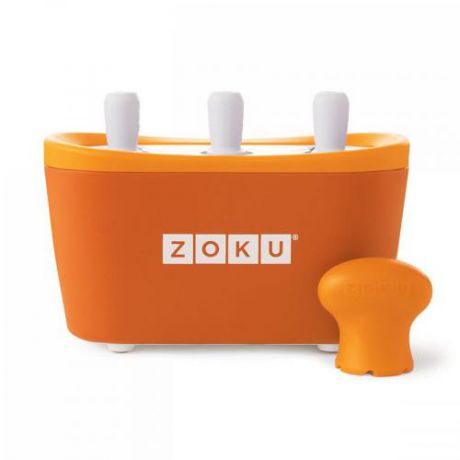 Набор для приготовления мороженого ZOKU, трехпорционный, оранжевый