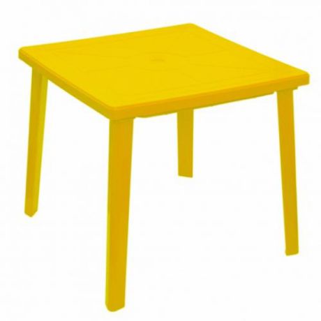Стол садовый Стандарт Пластик Групп, 80*80*71 см, желтый