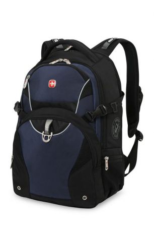 Рюкзак WENGER, 36*19*47 см, черный/синий