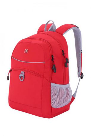 Рюкзак WENGER, 33*16,5*46 см, красный/серый